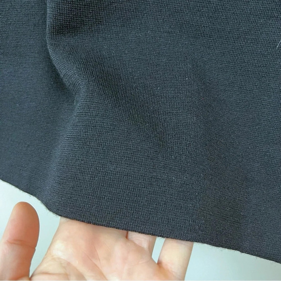Vintage Knit Wool Black Dress Career Office Professional Small Chic Classic - Picture 8 of 13